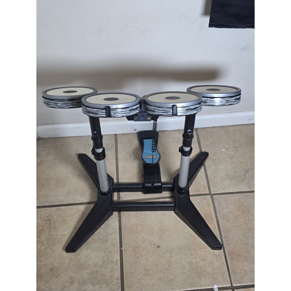 Nintendo Wii Rock Band Beatles Special Edition Drum Set w Pedal and Stand Tested